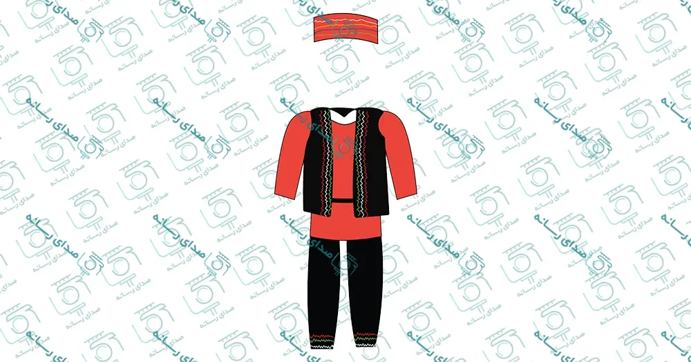 مجموعه وکتور لایه باز لباس محلی ایرانی