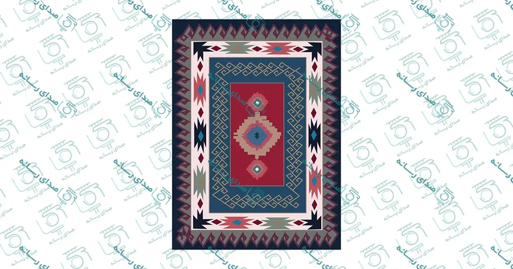 مجموعه وکتور لایه باز فرش ایرانی