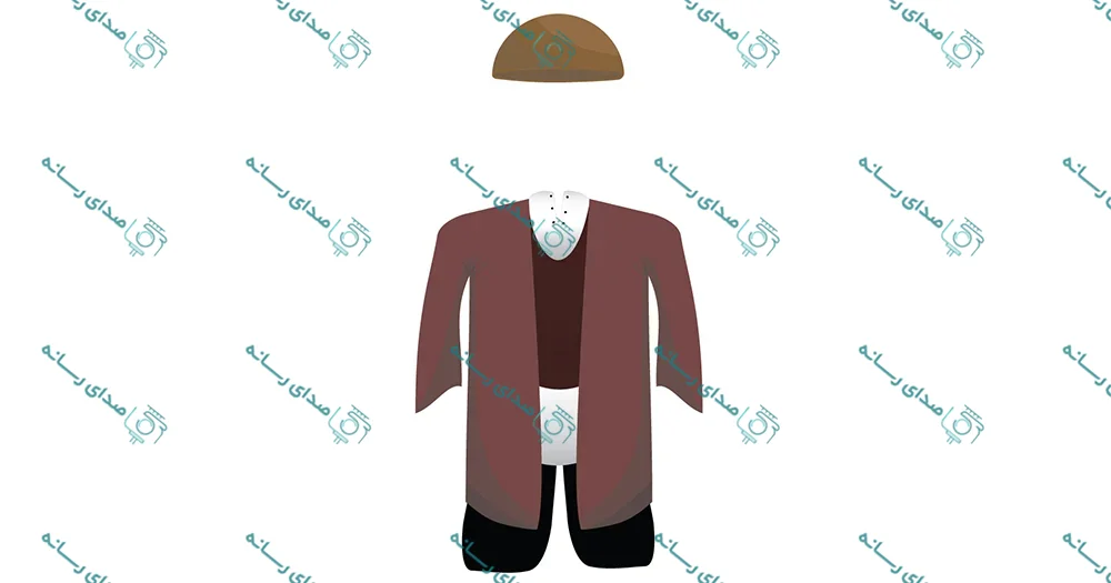 وکتور لایه باز طرح لباس محلی استان سمنان