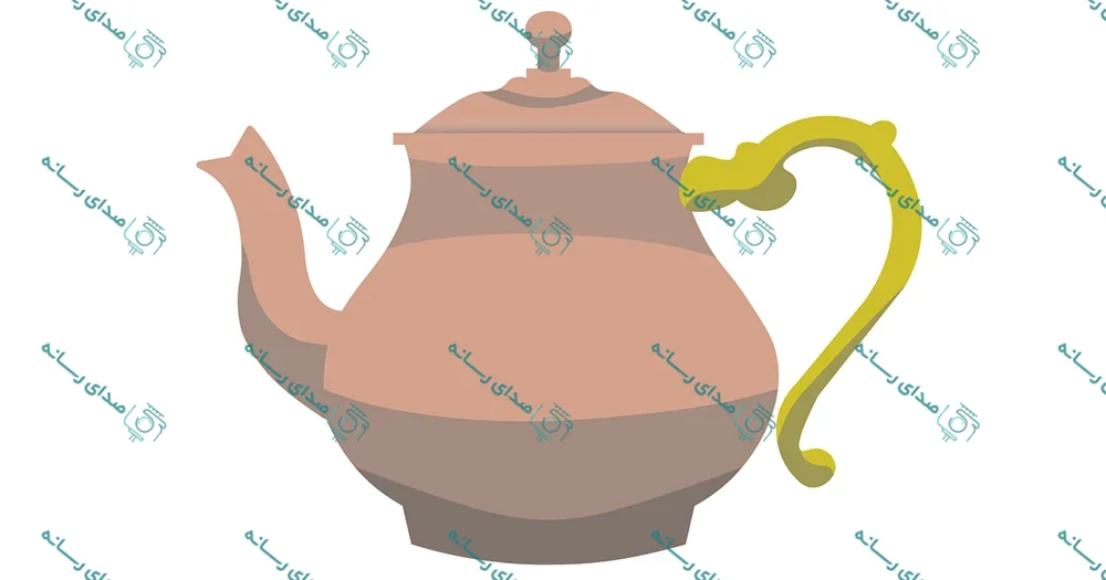 وکتور لایه باز طرح قوری