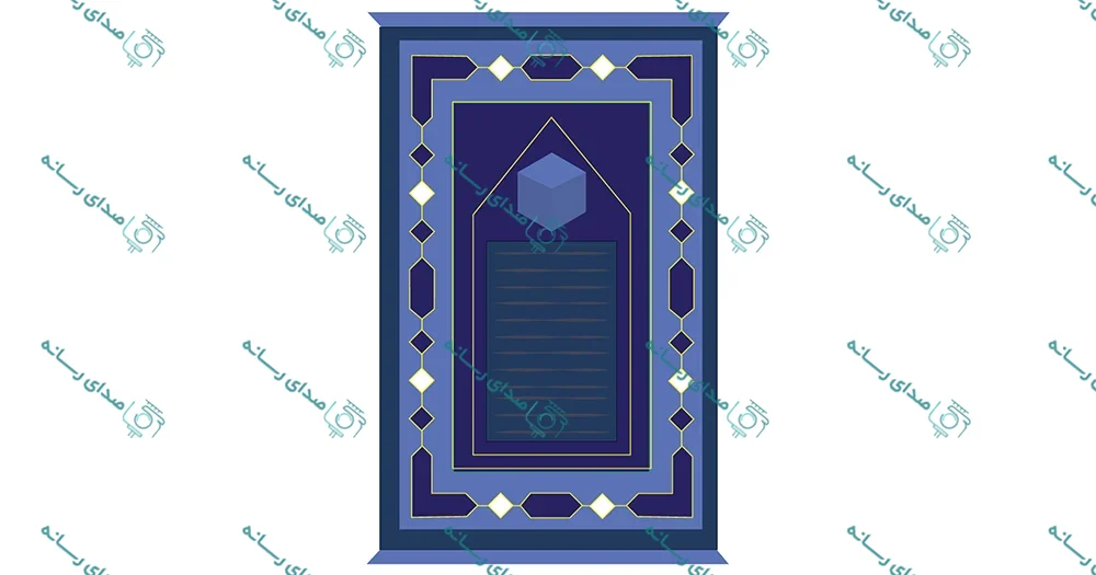 وکتور لایه باز طرح جانماز