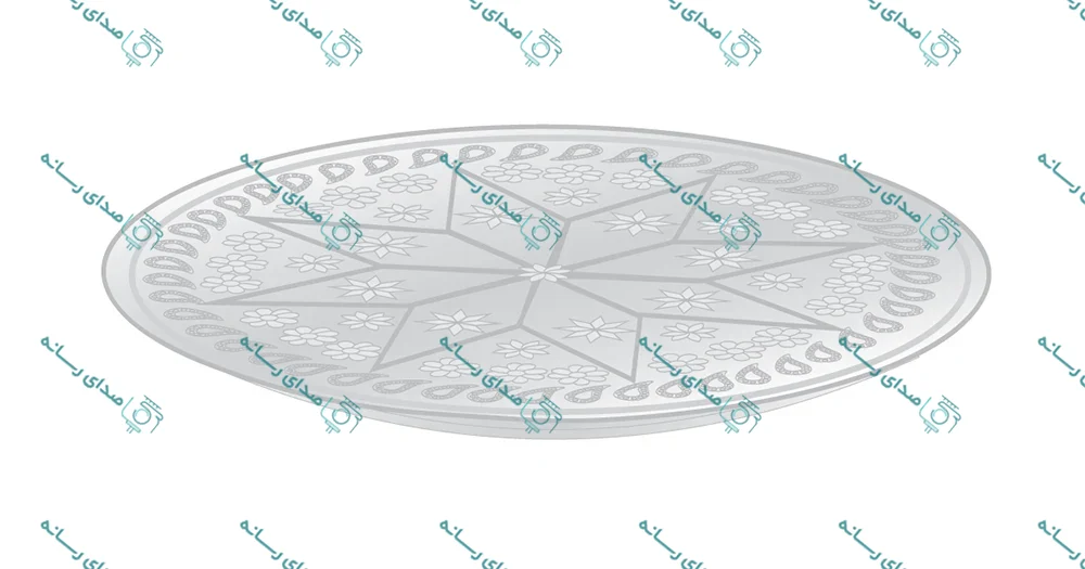 وکتور لایه باز طرح سینی قدیمی